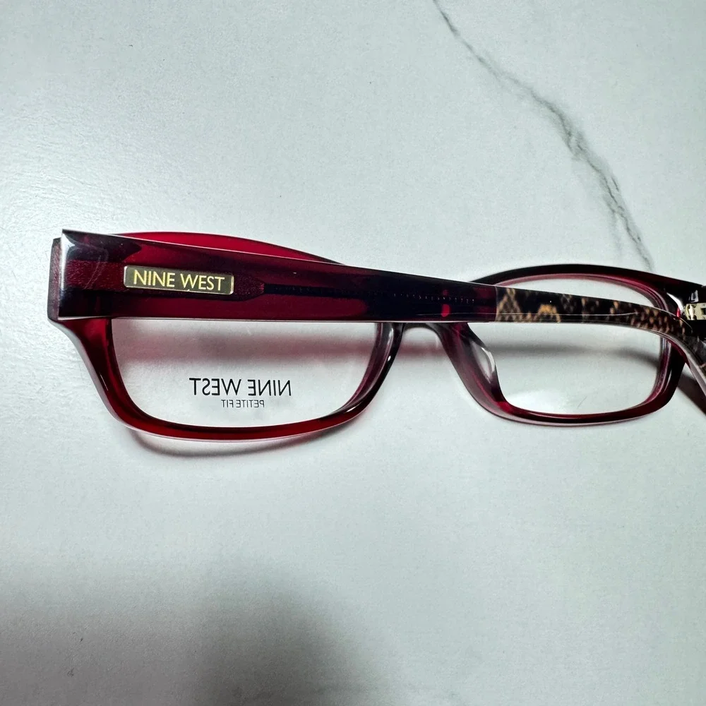 Nine West Petite Fit Eyeglasses Frames NW5092 612 Burgundy Red 47-15-135